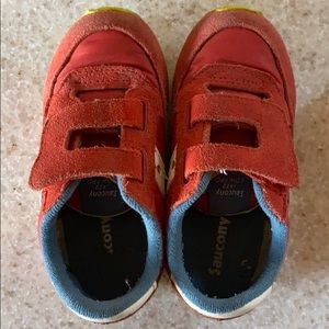 Saucony kids red sneakers